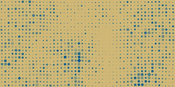 点点3D微波状图案 具有随机化尺寸的正方形 蓝色几何马赛克纹理的定向和变化阴影 产生艺术 矢量背景设计 — 图库矢量图片