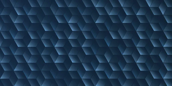 Dark Blue Minimalist Cubes Pattern Editable Abstract Background Creative Design — Vettoriale Stock