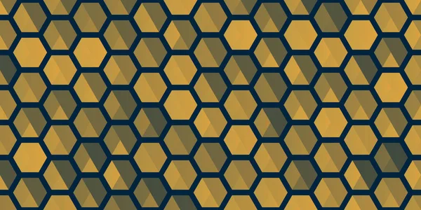 Wallpaper Background Flyer Cover Design Your Business Hexagonal Grid Pattern — ストックベクタ