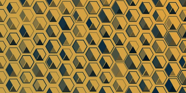 Retro Style Wallpaper Background Flyer Cover Design Your Business Hexagons — ストックベクタ