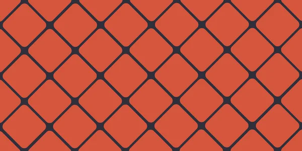 Mörkröd Stapel Runda Rutor Geometriska Mosaik Grid Mönster Abstrakt Bred — Stock vektor