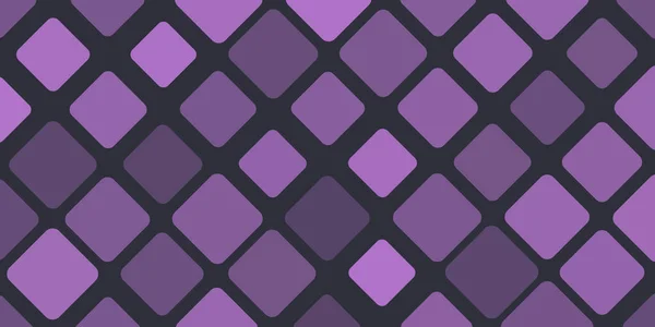 Dark Squares Various Sizes Shades Purple Geometric Mosaic Pattern Abstract — Stok Vektör