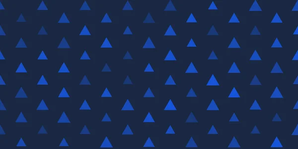 Lots Dark Triangles Various Sizes Shades Blue Geometric Mosaic Pattern — Stockvector