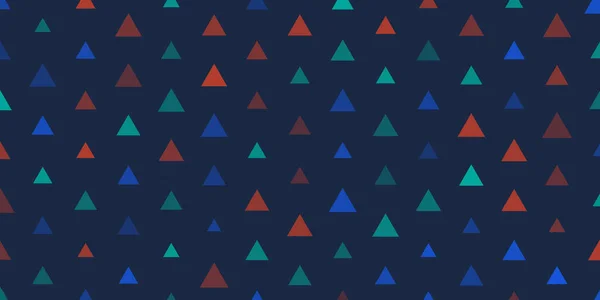 Viele Dunkle Dreiecke Verschiedenen Größen Und Farben Rot Blau Und — Stockvektor