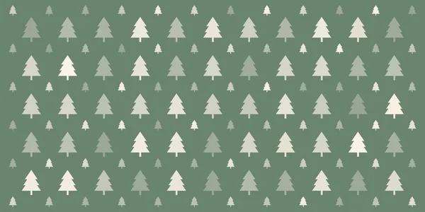 Seamless Pine Trees Texture Vector Background Design — Stockový vektor