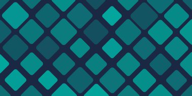 Çeşitli Boyutların Karanlık Kareleri ve Yeşil Tonları - Geometrik Mozaik Desen, Soyut Arkaplan Şablonu