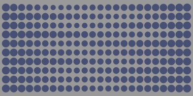 Çeşitli Boyutların Soyut Lacivert Noktaları, Gri Arkaplanda Geometrik Mozaik Doku - Vektör Tasarımı