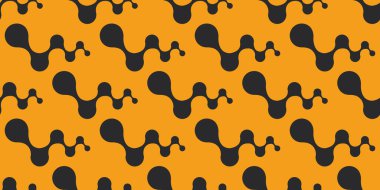 Soyut Dalgalanan Dalgalanan Dalgalanma Bağlantılı Metaball Şablonu - Arkaplan Tasarımı, Basit Geniş Ölçekli Vektör Şablonu