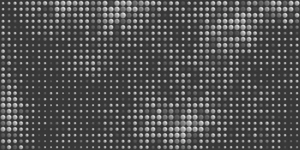 Abstract Black White Spotted Pattern Geometric Mosaic Texture Balls Various — Stok Vektör