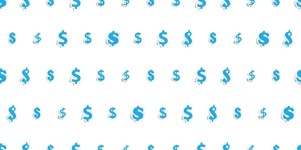 Fond Sans Couture Avec Beaucoup Papier Bleu Couper Des Signes — Image vectorielle