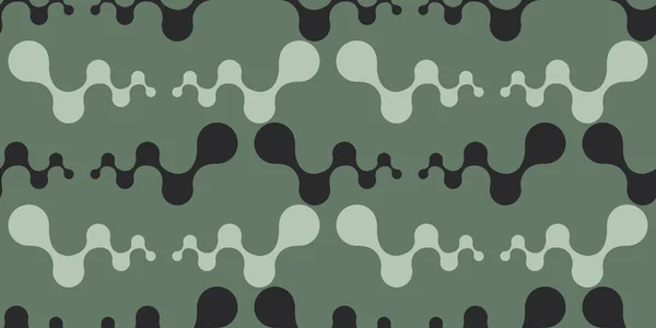 Abstract Minimalist Wavy Flowing Connected Metaball Shapes Pattern Background Design — Wektor stockowy