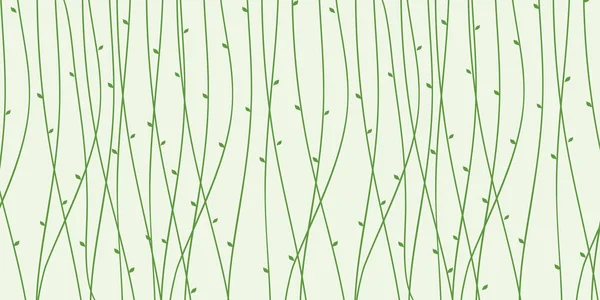 Abstract Natural Background Many Growing Green Stems Plants Small Leaves — Wektor stockowy