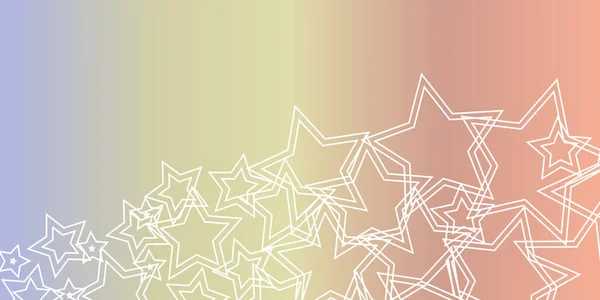 Colorful Retro Style Stars Pattern Background Copyspace Wallpaper Wrapper Placard — Stockvektor