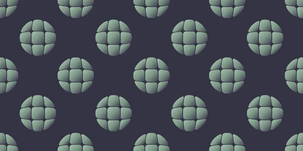 Abstract Background Repeating Retro Style Geometric Ball Shapes Spheres Pattern — Vettoriale Stock