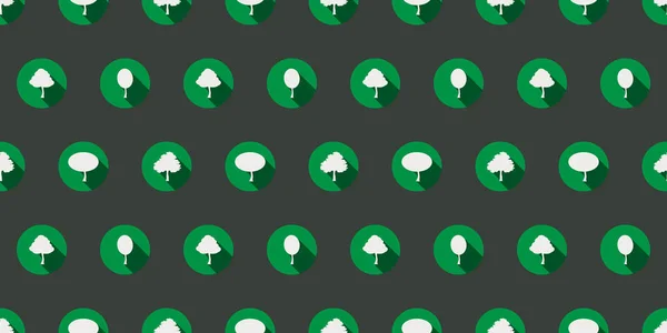 様々な緑の木のアイコンテクスチャ ベクトル背景デザイン — ストックベクタ