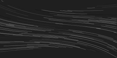 Simple Dark Black ve Grey 3D Dalgalı Eğrilik Çizgiler, Stripes Destern - Kopyalama Alanı ile Dijital Oluşturulmuş Soyut Arkaplan, Metniniz için Yer - Düzenlenebilir Vektör Biçiminde Şablon Tasarımı