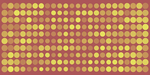 Abstract Circles Various Sizes Colored Shades Yellow Pattern Geometric Mosaic — Image vectorielle