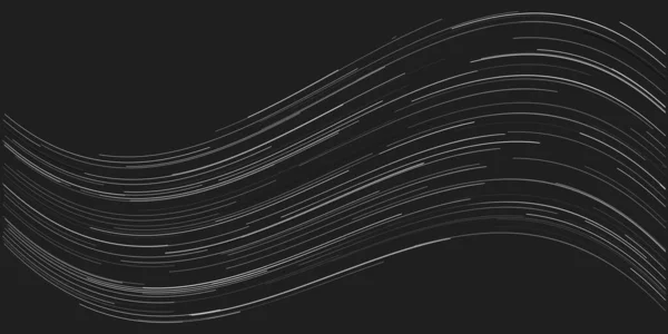 Simple Dark Black Grey Wavy Curving Lines Stripes Pattern Digitally — Stok Vektör