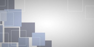 Mavi ve Gri Retro Biçim Arkaplan, Kapak ya da Sunum Şablonu, Web için Yaratıcı Tasarım - Boşluklu 3D Geometrik Kare Şekilleri Kopyalama Boşluğu - Serbest Düzenlenebilir Vektör Biçiminde Görüntü