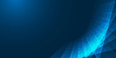 Mavi Koyu Üç Boyutlu Kareler Geometrik Desen, Soyut Fütürist Vektör Arkaplan, Doku Tasarımı, Kopyalama Alanlı Şablon, Yer, Metninize Yer