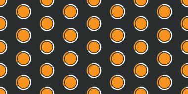 Soyut Geometrik Arkaplan Tasarımı, Çok Portakal Doldurulmuş Beyaz Halkalar veya Çemberler Şablonu, Düzenlenebilir Vektör Biçiminde Şablon