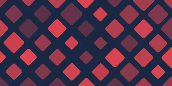 赤の様々なサイズと色合いのダークスクエア 幾何学的モザイクパターン 抽象ベクトル背景テンプレート — ストックベクタ