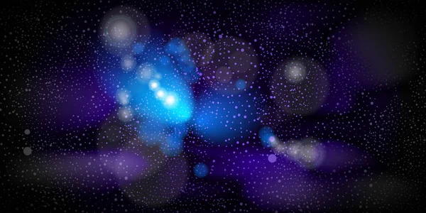 Dark Cosmic Nebula Deep Outer Space Cosmos Concept Texture Background — 스톡 벡터