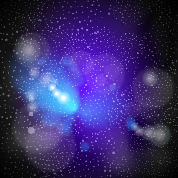 Dark Cosmic Nebula Deep Outer Space Cosmos Concept Texture Background — Stock Vector