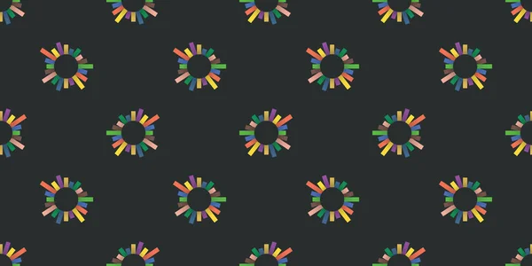 Σκούρο Αφηρημένο Γεωμετρικό Σχεδιασμό Φόντου Πολλά Χρωματιστά Ορθογώνια Γύρω Και — Διανυσματικό Αρχείο