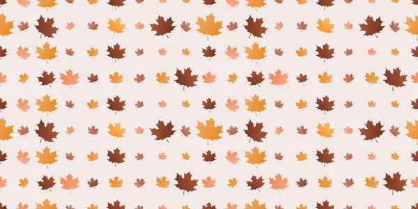 Retro Style Herfst Bladpatroon Achtergrond Ontwerp Rijen Van Vele Kleurrijke — Stockvector