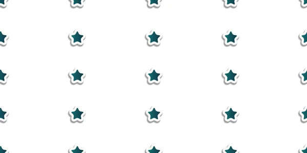 Blue White Christmas Background Banner Design Rows Paper Cut Stars — 스톡 벡터
