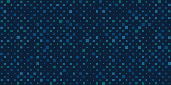 Abstraktes Dunkles Fleckenmuster Quadrate Mit Verschiedenen Größen Und Wechselnden Blau — Stockvektor