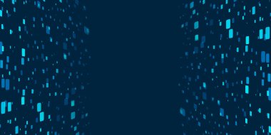 Mavi Koyu 3D Kareler, Üstüste konan Geometrik Şekiller, Örtülü Duvarlar - Soyut Fütüristik Vektör Arkaplan, Doku Tasarımı, Taklit Boşluklu Şablon, Yer, Metinleriniz İçin Yer