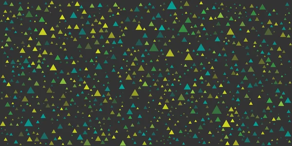 Abstract Colorful Spotted Pattern Random Placed Spots Triangles Various Sizes — Wektor stockowy