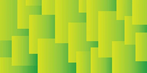 Simple Overlapping Rectangular Tiled Frames Various Sizes Colored Shades Green — Stockvektor