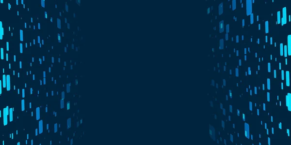 Синие Темные Трехмерные Квадраты Наложение Геометрических Шапок Залатанные Стены Абстрактный — стоковый вектор