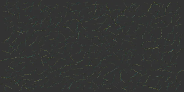 Tmavé Abstraktní Vlnité Pozadí Ručně Kreslené Křivky Vzor Široké Měřítko — Stockový vektor