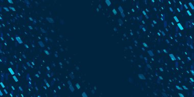 Mavi Koyu 3D Kareler, Üstüste konan Geometrik Şekiller, Örtülü Duvarlar - Soyut Fütürist Vektör Arkaplan, Doku Tasarımı, Kopyalama Boşluğu Şablonu, Yer, Metinleriniz İçin Yer