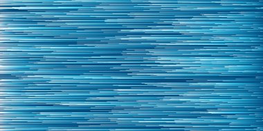 Mavi ve Beyaz Taşıyıcı, Satırlardaki Parçacıkların Akışı - Dijital Oluşturulmuş 3B Soyut Geometrik Çizgili Arkaplan Tasarımı, Düzenlenebilir Vektör Biçiminde Üretici Sanat