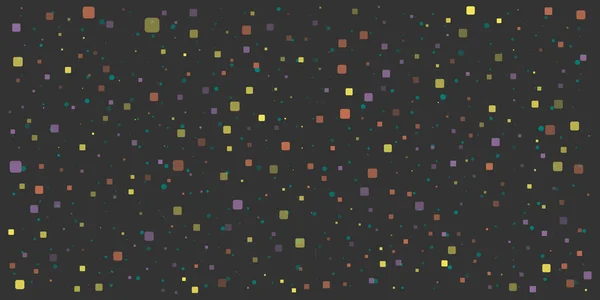 Abstract Colorful Spotted Pattern Random Placed Squares Various Sizes Texture — ストックベクタ