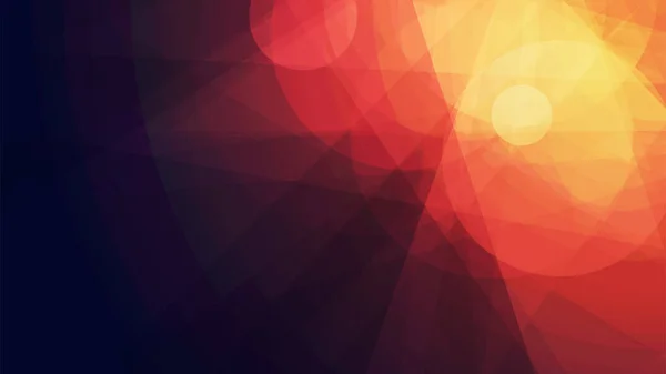 Yellow Red Dark Purple Light Glowing Triangle Shaped Translucent Overlaying — Stockvektor