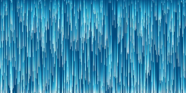 Blue White Moving Flowing Dense Stream Particles Vertical Lines Digitally — ストックベクタ