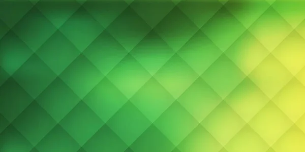 Tiles Translucent Glowing Squares Colored Shades Green Yellow Geometric Mosaic — Stockvektor