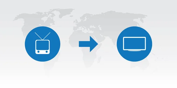 Cord Cutting Switch Analog Cable Sreaming Platforms Avaliable Various Devices — Vetor de Stock