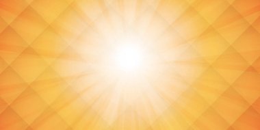 Orange Bright Sun Rays with Transparent Grid Overlays - Multi Purpose Abstract Design, Illustration in Editable Vector Format