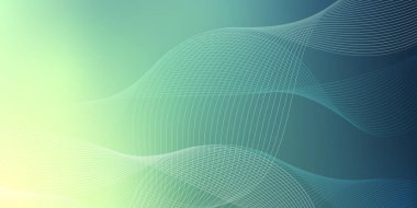 Mavi, Yeşil ve Sarı Eğri, Dalgalı Çizgiler - Dijital Oluşturulmuş Geleceksel Soyut 3D Gradyan Arkaplan Tasarımı, Çok Amaçlı Üretim Sanatı, Düzenlenebilir Vektör Biçiminde Yaratıcı Şablon