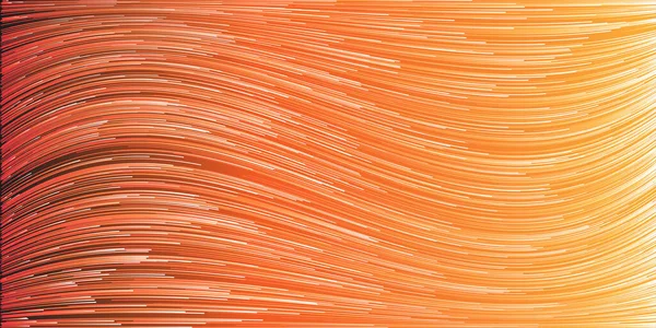 Movimiento Naranja Blanco Flujo Partículas Curvas Líneas Onduladas Diseño Fondo — Archivo Imágenes Vectoriales