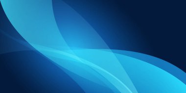 Soyut Modern Biçim Minimalist Mavi Dalga Akıcı Şeffaf Saydam Şekiller 3D Geometrik Şekiller - Kopyalama Alanlı Arkaplan Tasarımı - Basit Geniş Ölçekli Vektör Şablonu, Metinleriniz için Yer Yerleşimi