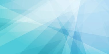 Beyaz ve Açık Mavi 3D Modern Üçgen Şekilli Şeffaf Üstüste binen Düzlemler, Geometrik Şekiller, Kırık Cam Efekti - Soyut Geleceğin Vektör Arkaplanı, Doku Tasarımı Şablonu