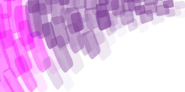 Soyut Renkli Minimalist Akan Şeffaf Çarpık Yuvarlak Kareler Kopyalama alanı, Odası, Metniniz için Yer - Dinamik Çoklu Amaçlı Vektör Tasarımı Beyaz Arkaplanda Ayrı Tutuldu